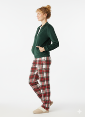 🎁 The Evergreen Velvet Plaid Set 🎄