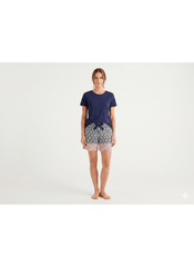 The Geometric Border Lounge Short Set
