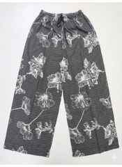 The Charcoal Sketch Floral Pants