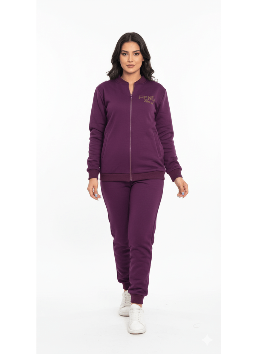 🍇 The Luxe Plum Zipper Set 💜