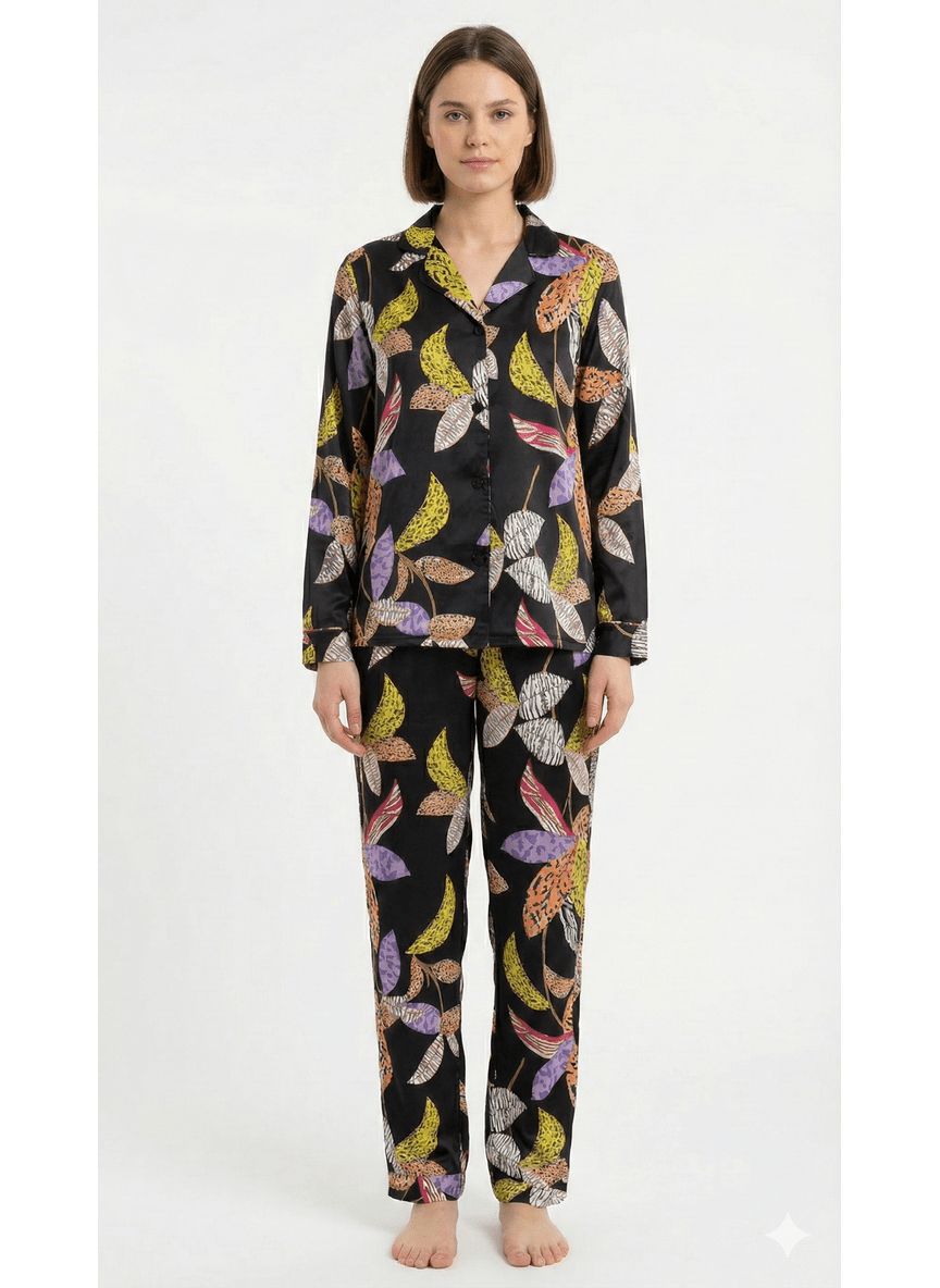 The Midnight Garden Satin Set