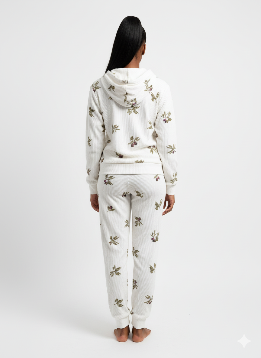 🌿 The Olive Grove Ribbed Lounge Set 🍸