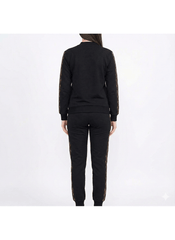 The Luxe Monogram Stripe Track Set