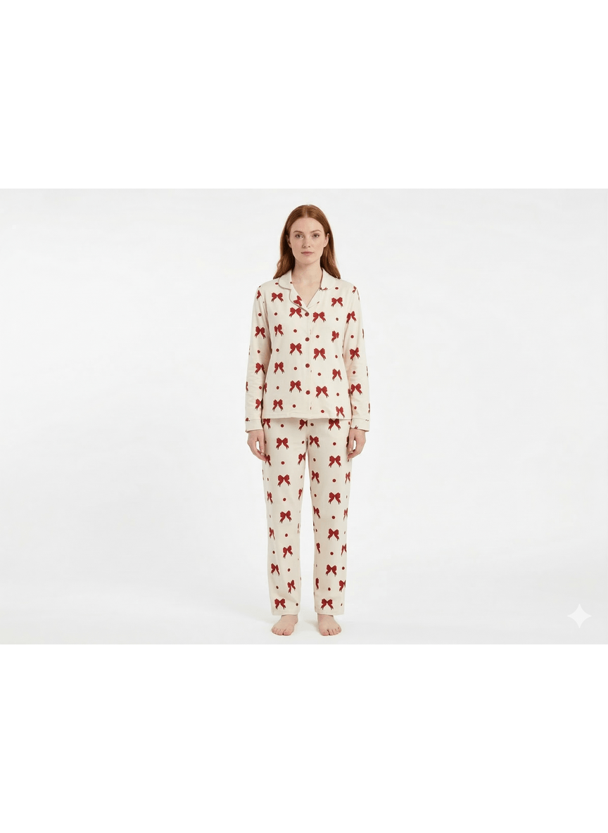 The Coquette Ribbon & Dot Lounge Set