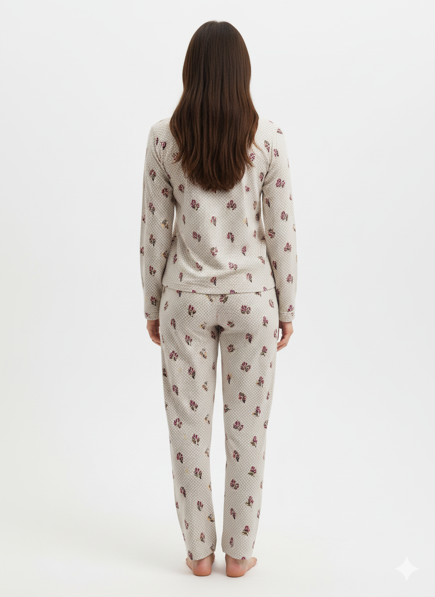 🌸 The Garden Dot Button-Down PJs 🌼