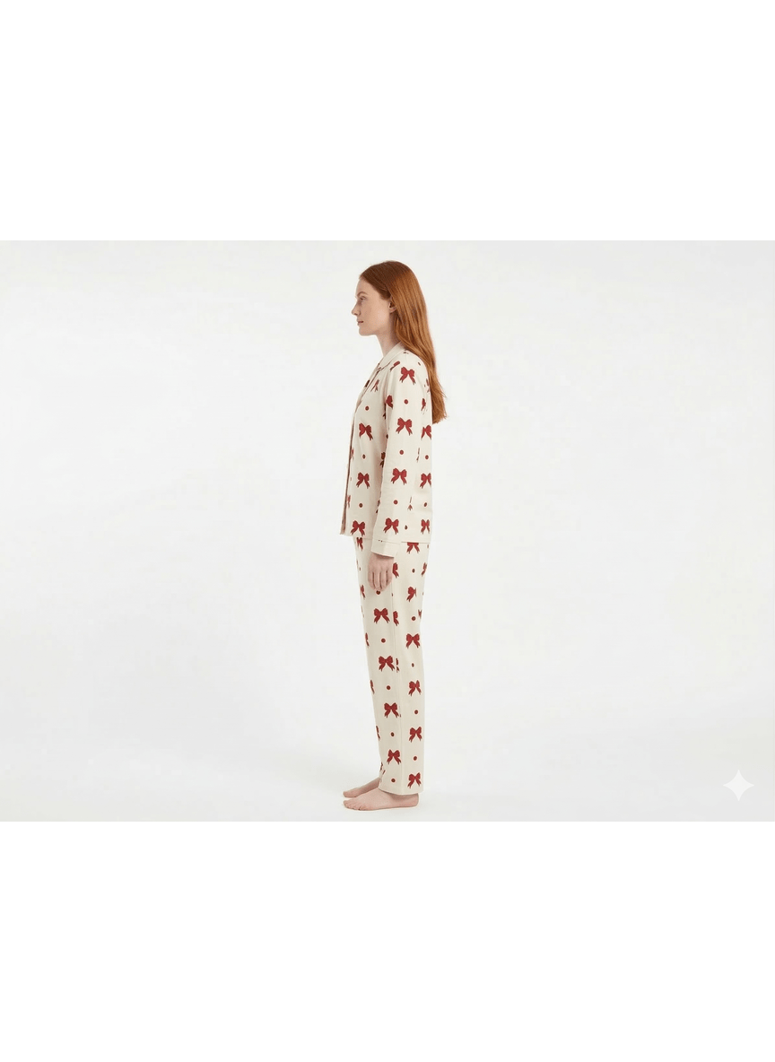 The Coquette Ribbon & Dot Lounge Set