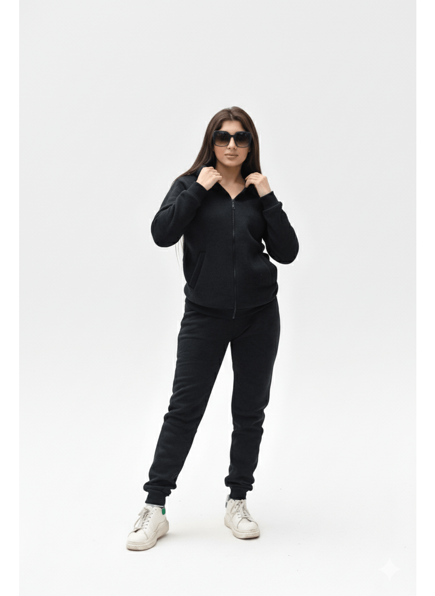 ⚫ The Luxe Black Fleece Tracksuit ⚫